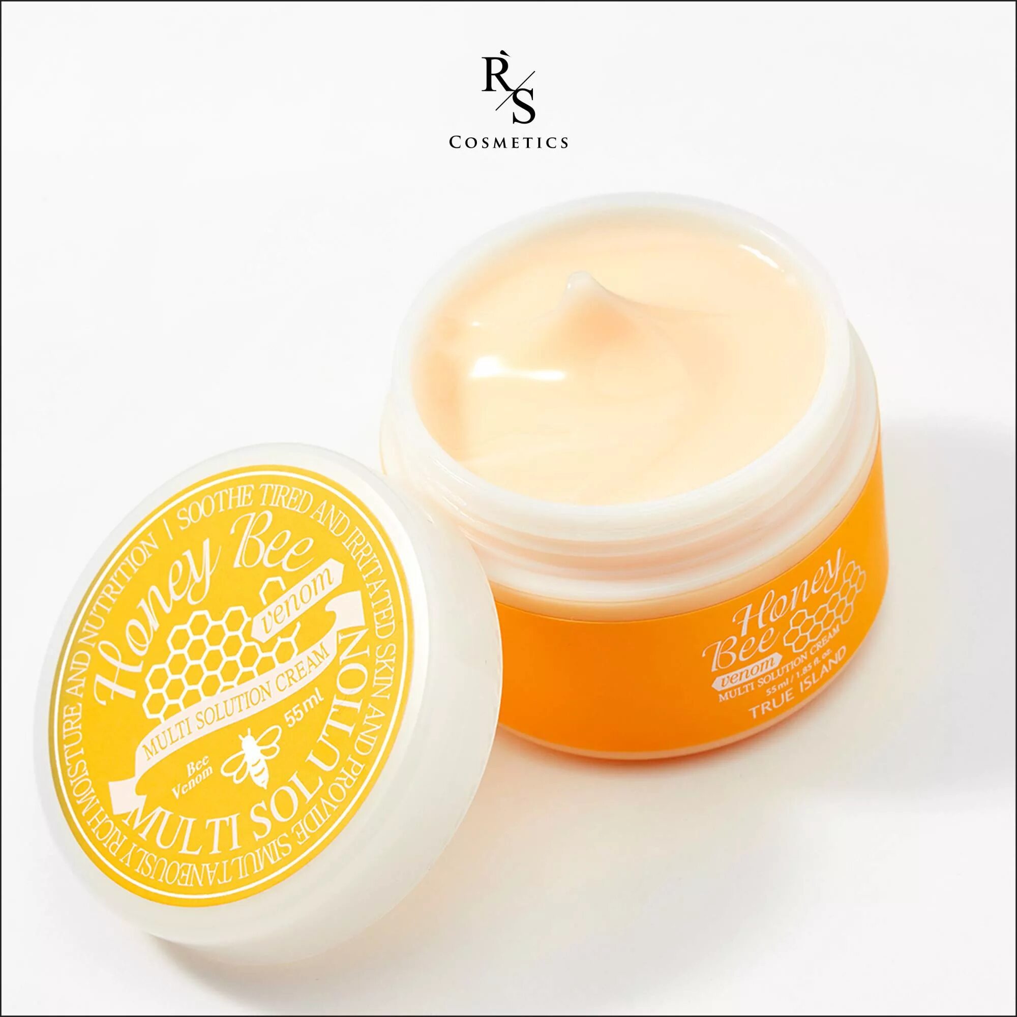 True island honey. True Island Honey Bee Venom Multi solution Cream. True Island Honey Bee крем. True Island крем для лица. Honey Bee крем с пчелиным ядом.