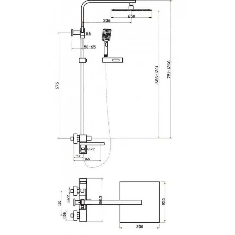 Душевая система BELBAGNO Luce luc-VSCM-CRM. Душевая стойка BELBAGNO Ancona-VSCM-CRM. Душевая стойка BELBAGNO Ancona Ancona-VSCM-CRM. Luce душевая система хром luc-VSCM-CRM BELBAGNO.