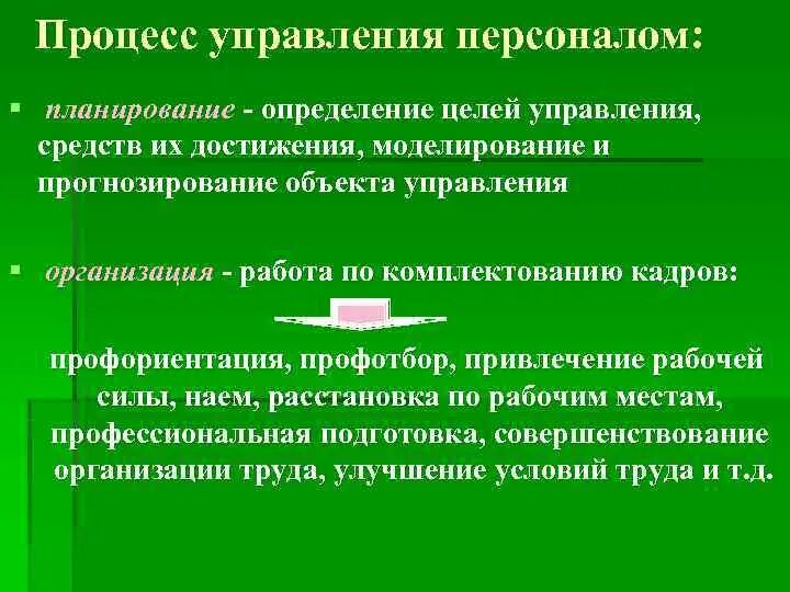 Процесс планирования персонала. Комплектование кадров. Укомплектование персонала предприятия. Цели управления персоналом в Германии. Комплектования персоналом