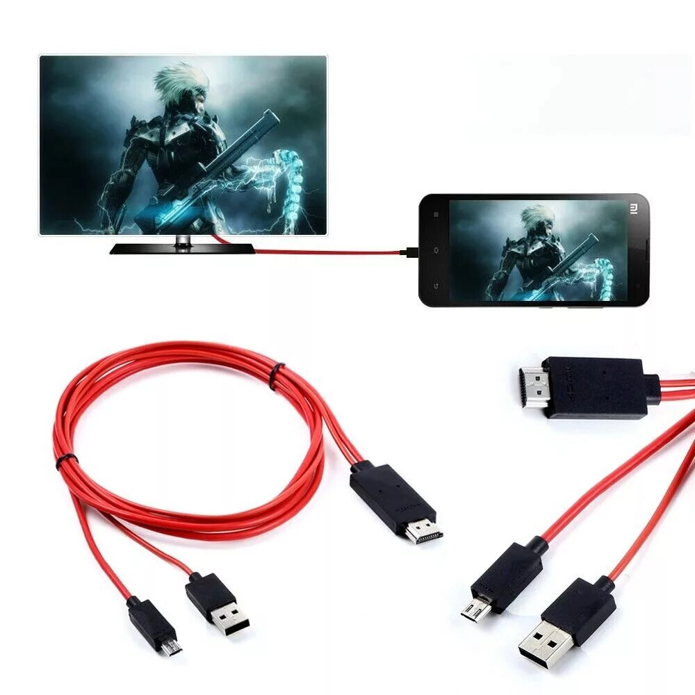 Переходник для подключения телефона. 1080 P MHL Micro USB HDMI HDTV av TV кабель-адаптер шнур для ZTE Grand Memo s LTE. Galaxy Tab Pro 8.4 SM-t320 MHL Micro USB to HDMI. Кабель USB-HDMI (подключить смартфон к телевизору).