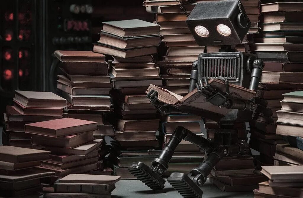 Чтение в научных библиотеках. Робот с книгой. Библиотечный робот. Робот с книжкой. Библиотека фон.