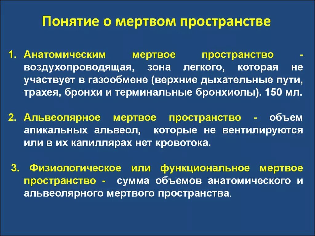 Физиологическое мертвое пространство