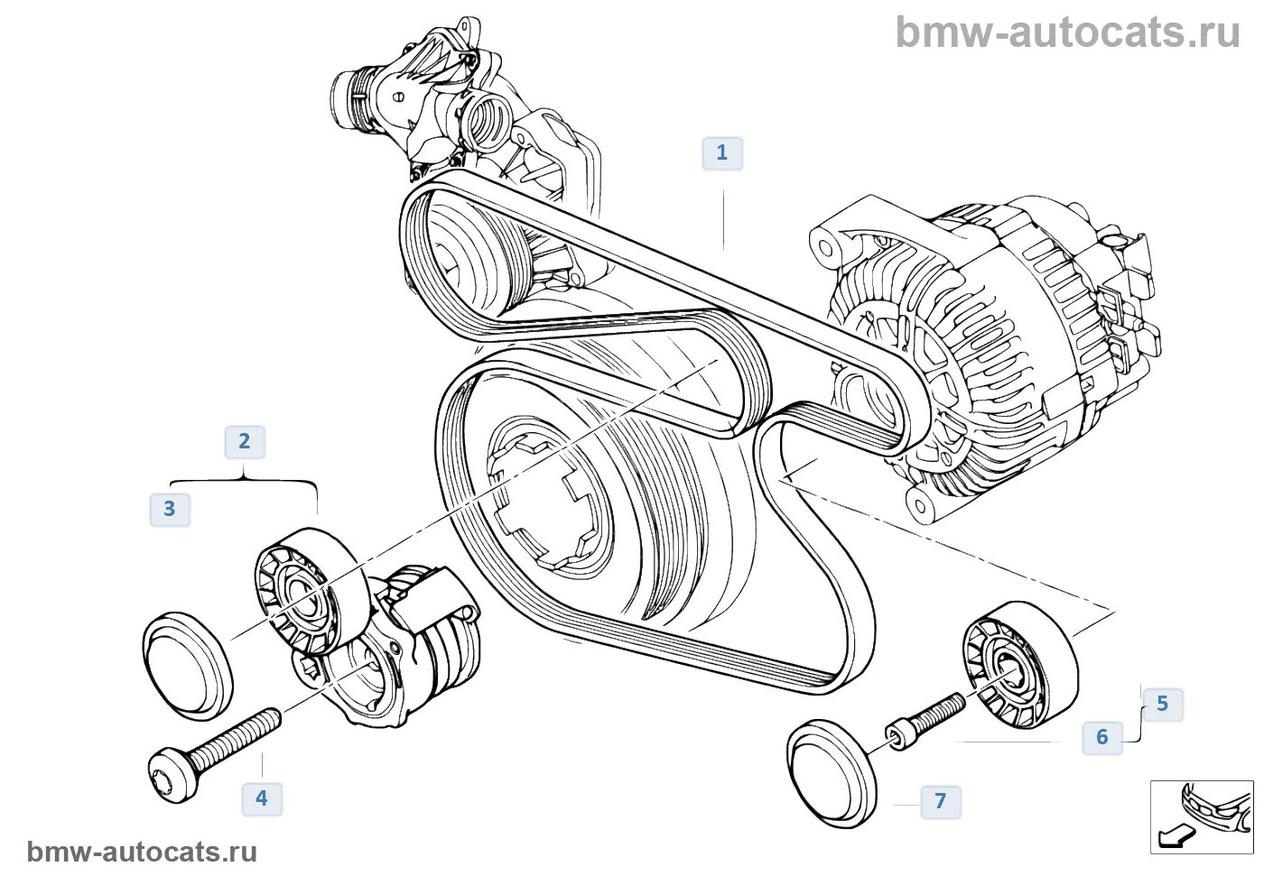 Помпа потекла - BMW X5 (E53), 3 л, 2001 года поломка DRIVE2