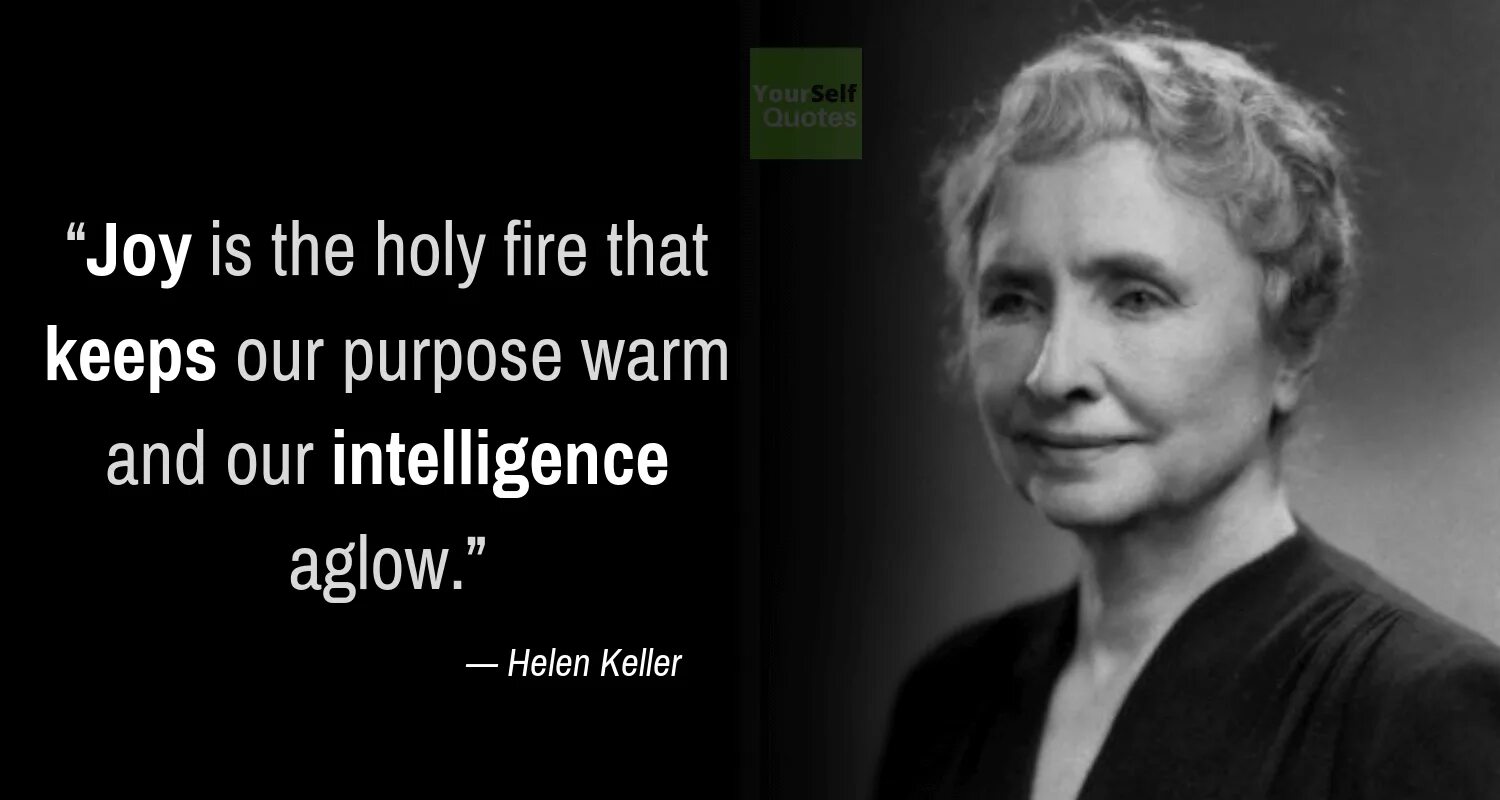 Helen keller imagine a person who