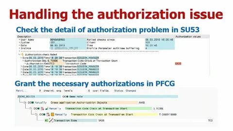 Detail authorization