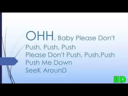 Push me text
