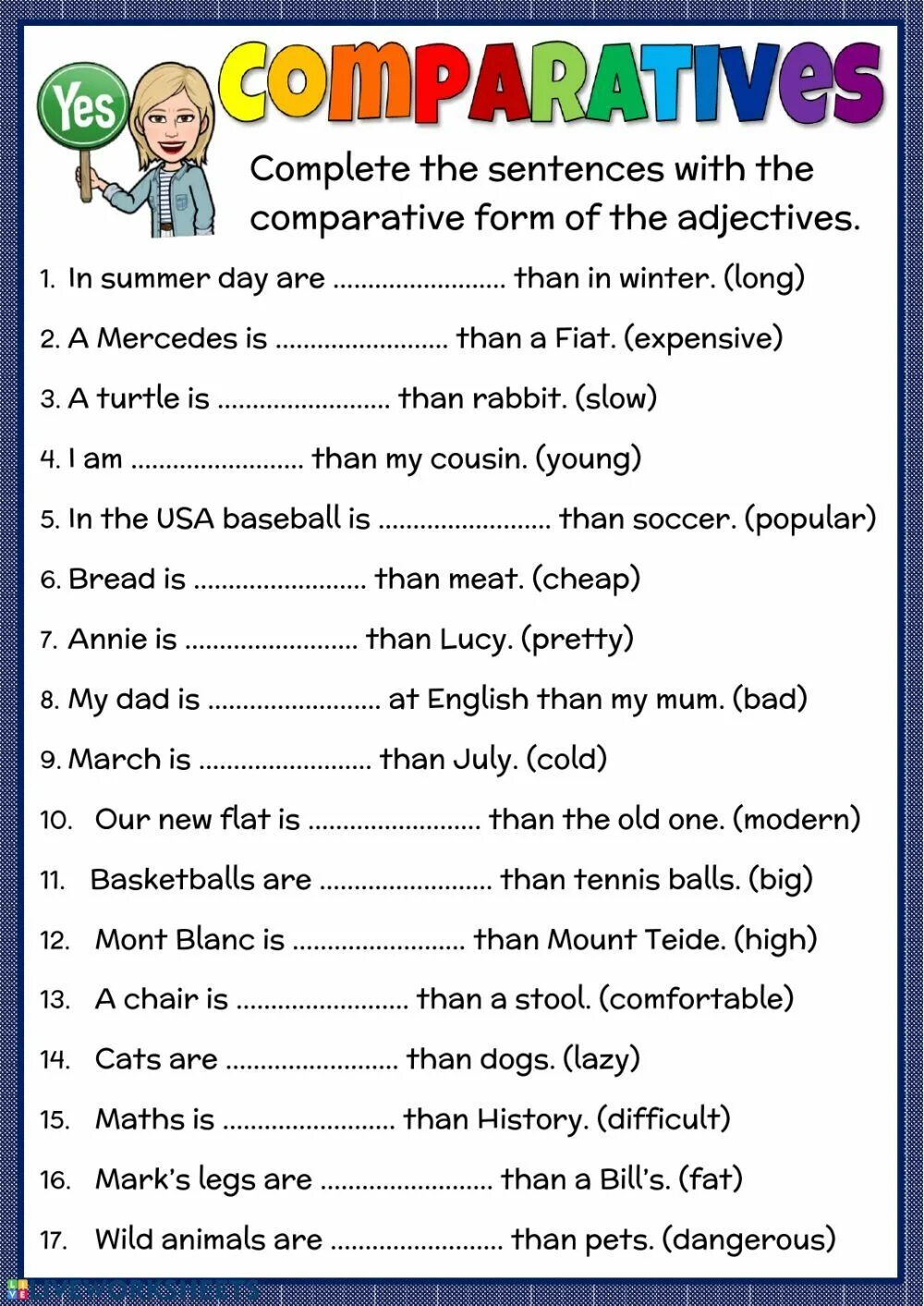 Comparatives and superlatives test. Comparative в английском. Comparatives задания. Comparatives Grammar. Comparatives 4 класс упражнения.