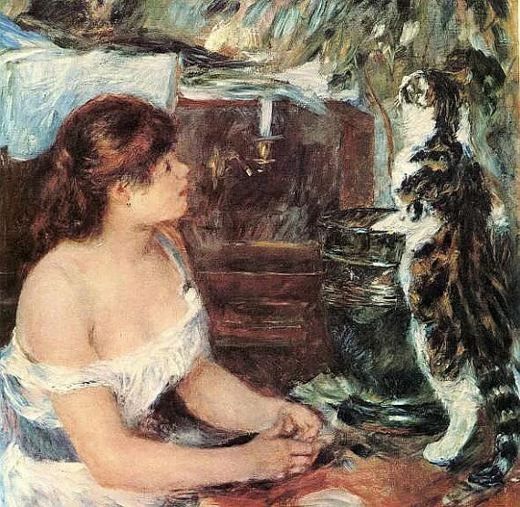 Кошки ренуара. Пьер огюст ренуар кот. Кошки ренуара. Кошки ренуара. Огюст ренуар женщина с кошкой.