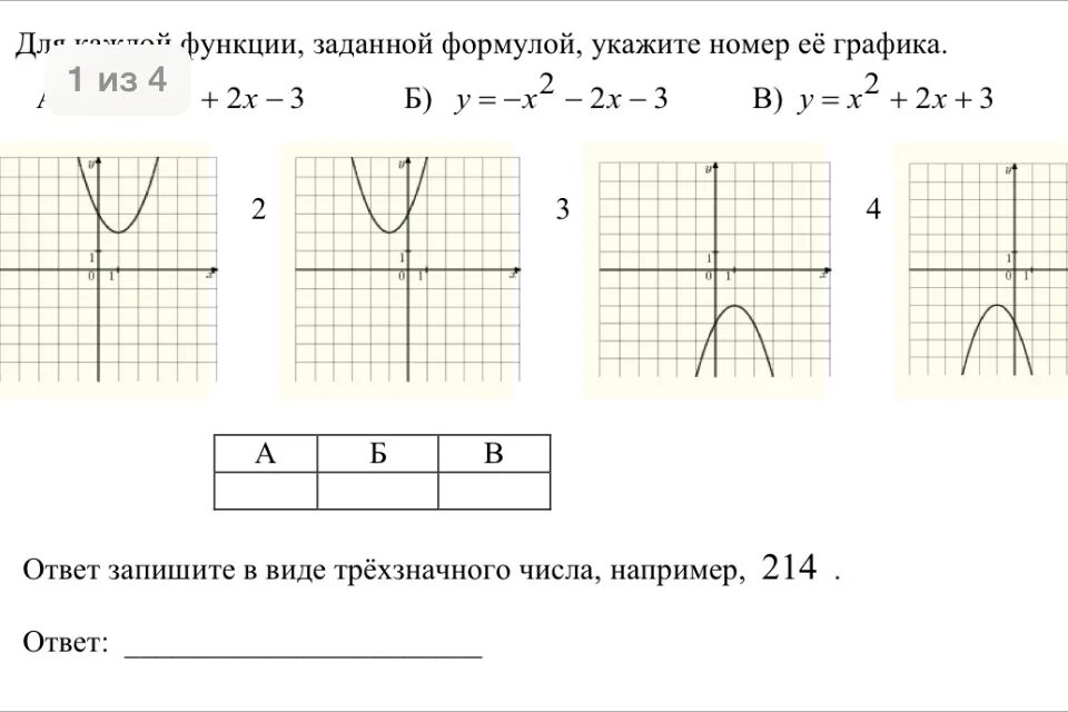 Функция с заданным номером