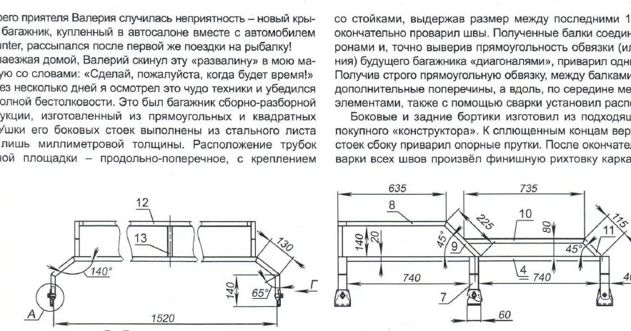 Багажник. Чертежи. - УАЗ Patriot, 2,7 л, 2012 года тюнинг DRIVE2