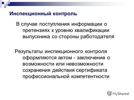 Инспекционный контроль