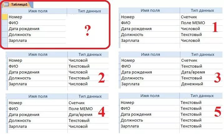 Фио какие данные. ФИО Тип данных. Имя поля Тип данных. Дата рождения Тип данных. Типы данных для полей.