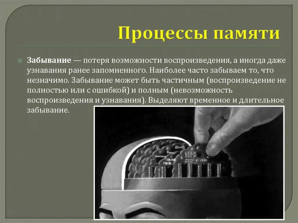 Запоминания сохранения воспроизведение забывания. Процессы памяти. Воспроизведение памяти. Воспроизведение памяти это в психологии. Процесс памяти воспроизведение в психологии.