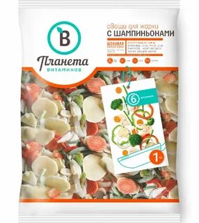 Замороженные овощи с шампиньонами