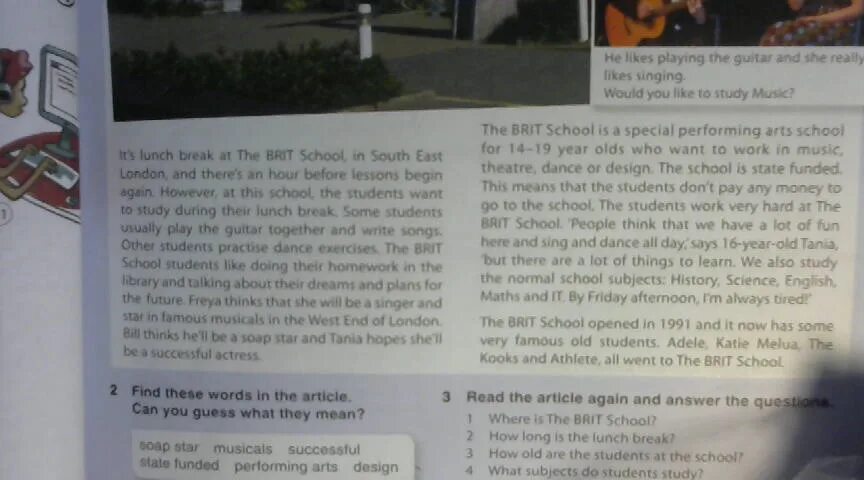 Building big перевод текста 6 класс. The Brit School текст. Guess what перевод. The Brit School Комарова. Brit School q and a.