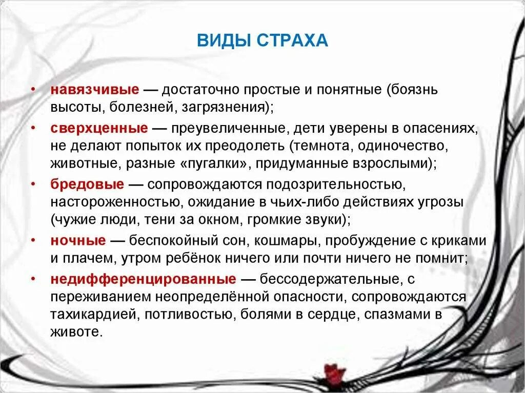 Сведение страхов. Виды страхов. виды страха. виды страха в психологии. виды страхов в психологии.