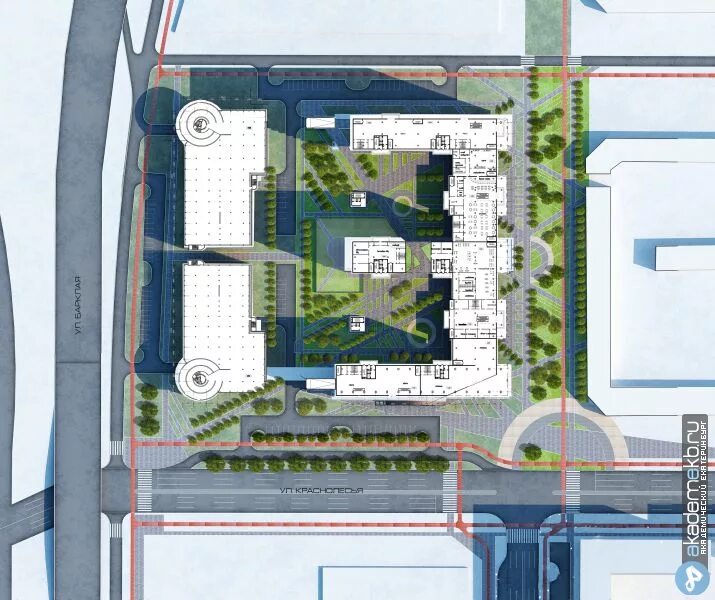 Проект академического района. Здание администрации академического района. План застройки 4 квартала в академическом. 1 Квартал Академический Екатеринбург проект.