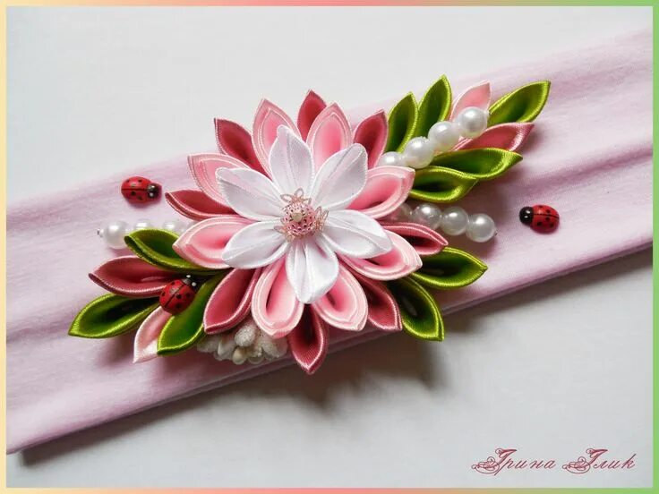 Цветы из лент техника. Мацуба канзаши. Цумами канзаши техника. Цветы канзаши. Цветы из лент.