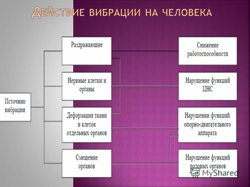 Действие вибрации на человека