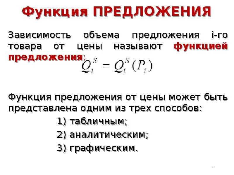 Общая функция предложения. Функция предложения. Функция рыночного предложения. Функция предложения товара. Функция предложения в экономике.