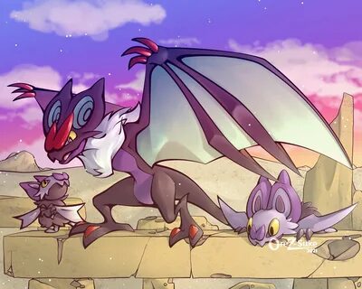 Noivern Evolution Ash Ketchum Noibat Pokémon X ve Y, pokemon, mor, memeli, ...