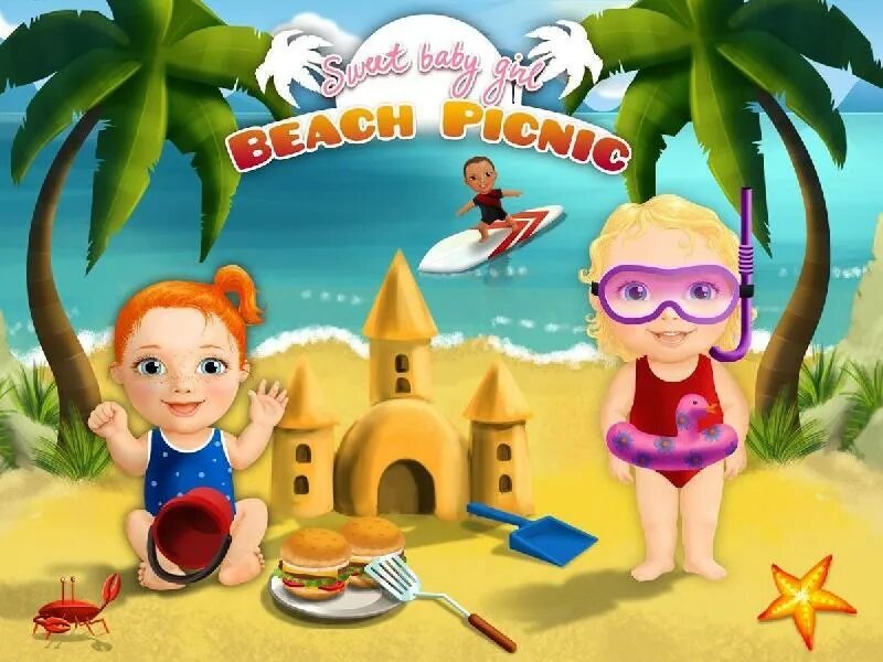 Список игр sweet baby. Пляж игра для детей дома. Sweet Baby игра. Beach Picnic Постер. Sweet Baby Inc игры.