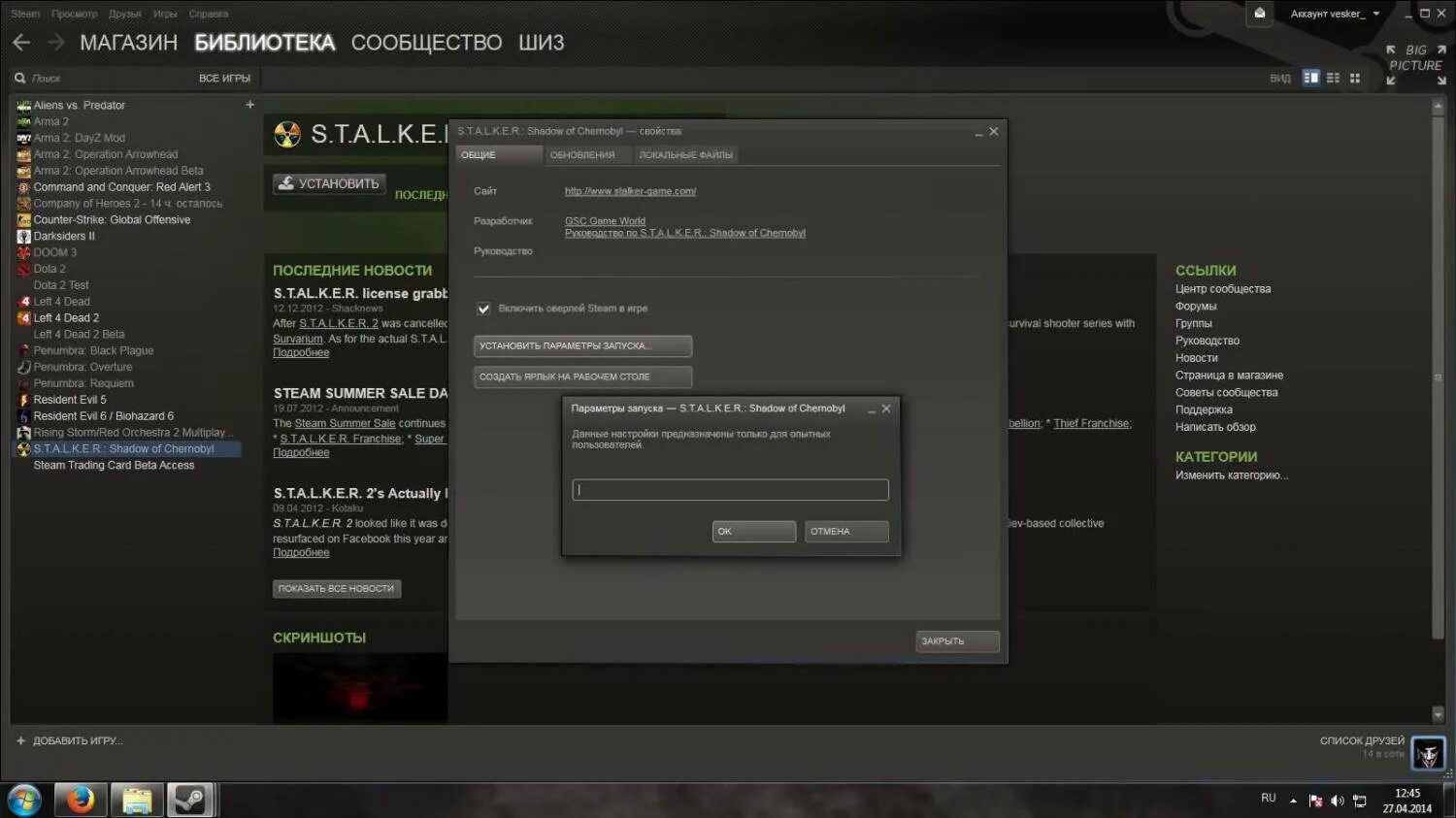 Сталкер 2 в стиме. Разрешение через параметры запуска ярлыка. Где находится ярлык дота 2 в папке стим. Как создать ярлык стим. Где найти ярлык стим в папке.
