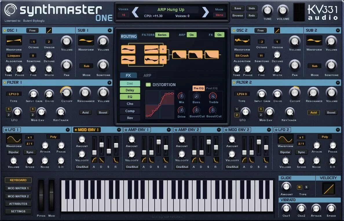 Kv331 SYNTHMASTER. SYNTHMASTER 2 kv331. Kv331 – SYNTHMASTER 2.8.10. Таблично волновые синтезаторы VST. V1 voice