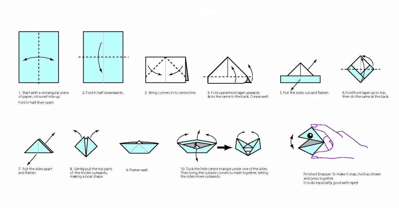 Оригами движущиеся. Оригами двигающиеся модели. Оригами головки с щелкающей пастью схема. Оригами движущиеся фигурки.