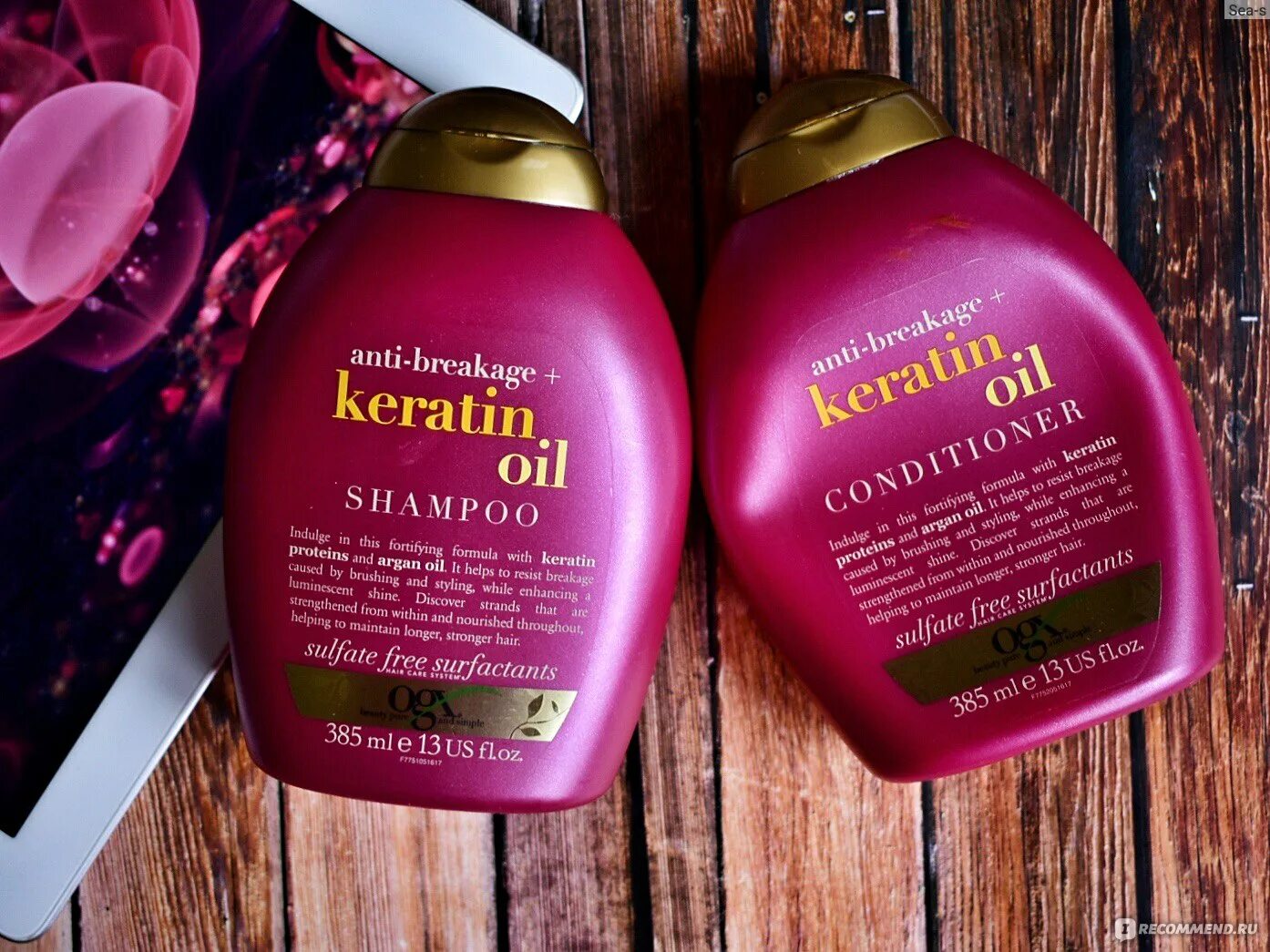 OGX Keratin кондиционер. OGX кондиционер Anti-breakage Keratin Oil. Бальзам OGX. Шампунь OGX С кератиновым маслом.