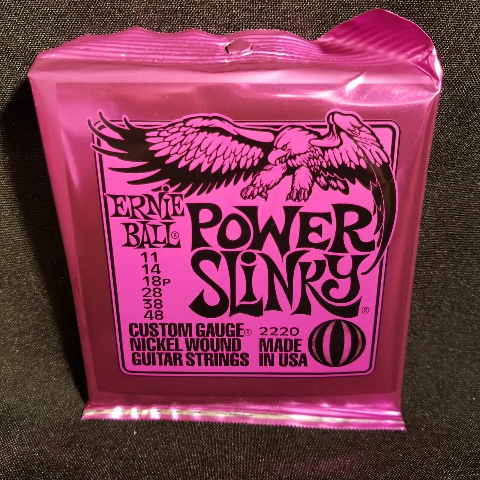 Ernie ball 11. Ernie ball 2220. ernie ball power slinky. ernie ball 2220 11-48. ernie ball 2220 power slinky nickel round wound electric guitar strings.