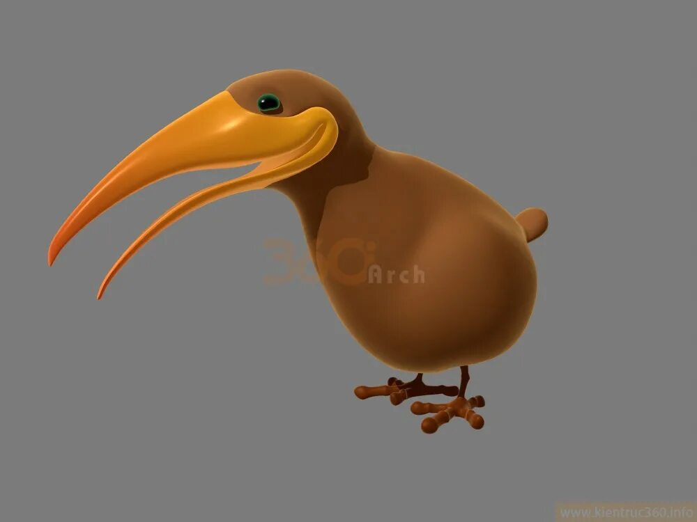 эллиот ледниковый период. Animal cartoon 3d. 3d model animals.