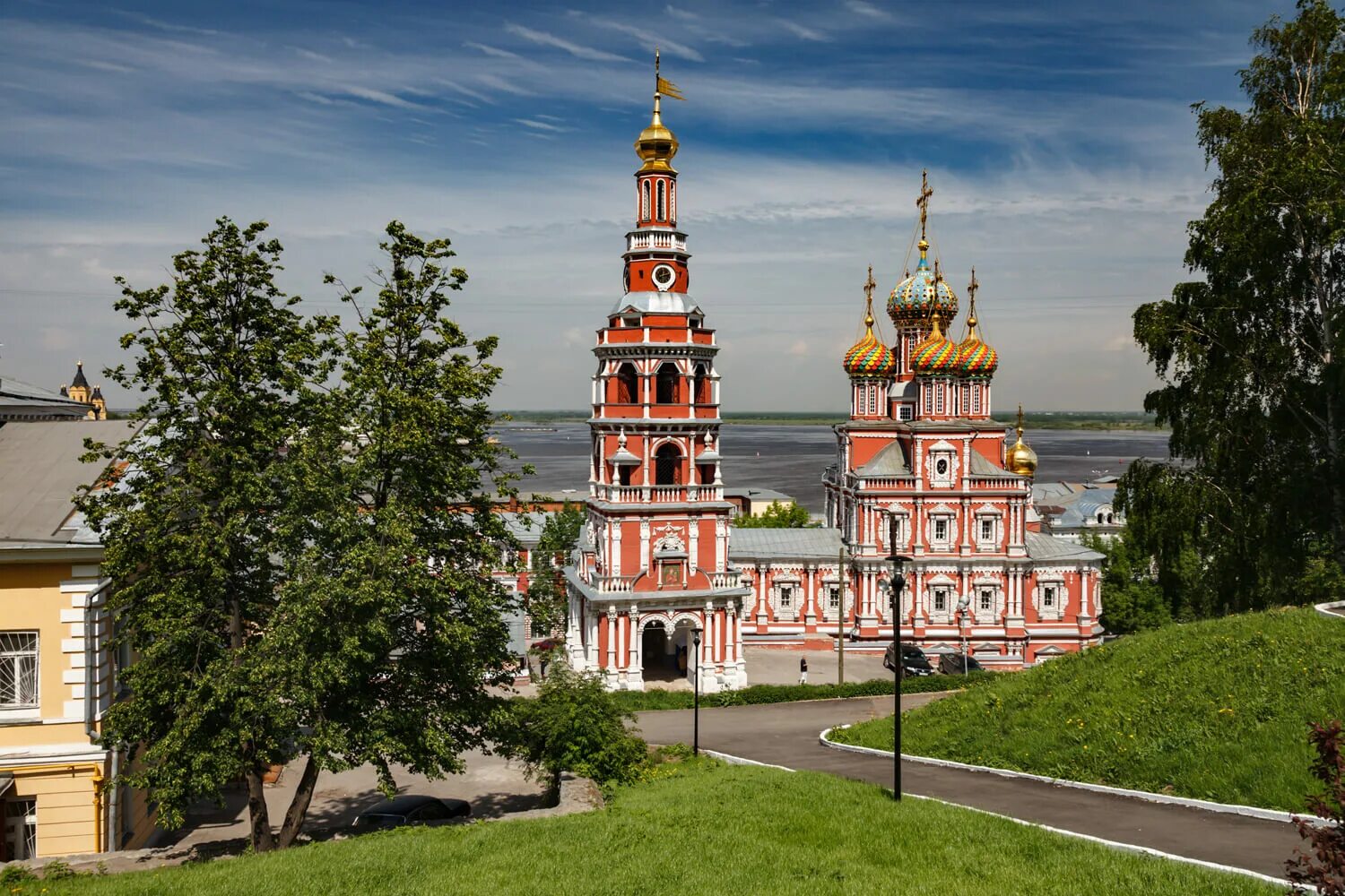 Церковь нижний новгород сайт. Строгановская Церковь Нижний Новгород. Церковь собора Пресвятой Богородицы Нижний Новгород. Нижний Новгород Церковь собора Пресвятой Богородицы Строгановская. Храм Рождества Богородицы в Нижнем Новгороде.