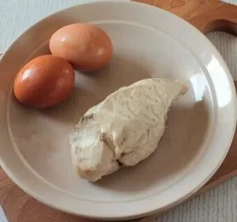 Вареная курица белки