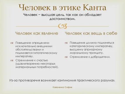 Вещь в себе по канту
