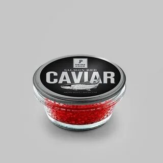 Caviar red black caviar fish salmon mockup free caviar mockup Mockup Free D...