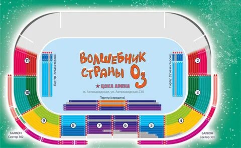Схема малой арены