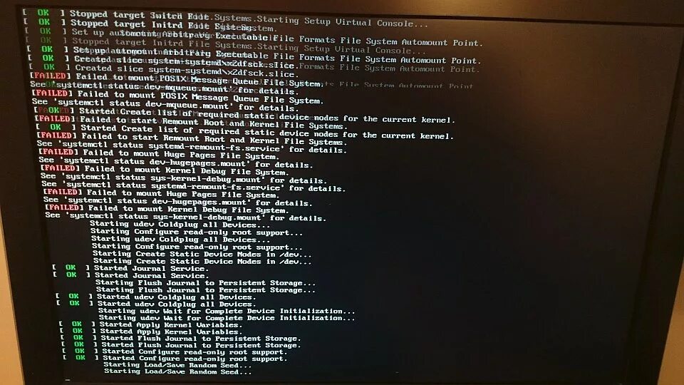 Rootfs failed to Mount. Failed to start remount root and Kernel. Панель FAILSYSTEM D godote. Восстановить Арч линукс rootfs failed to Mount.