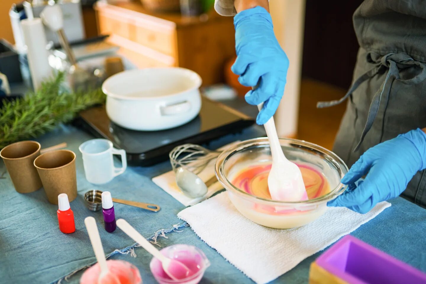 Making soap made