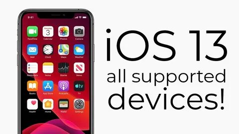 iOS 13 - all supported devices (iPhone, iPad, iPod) - YouTube