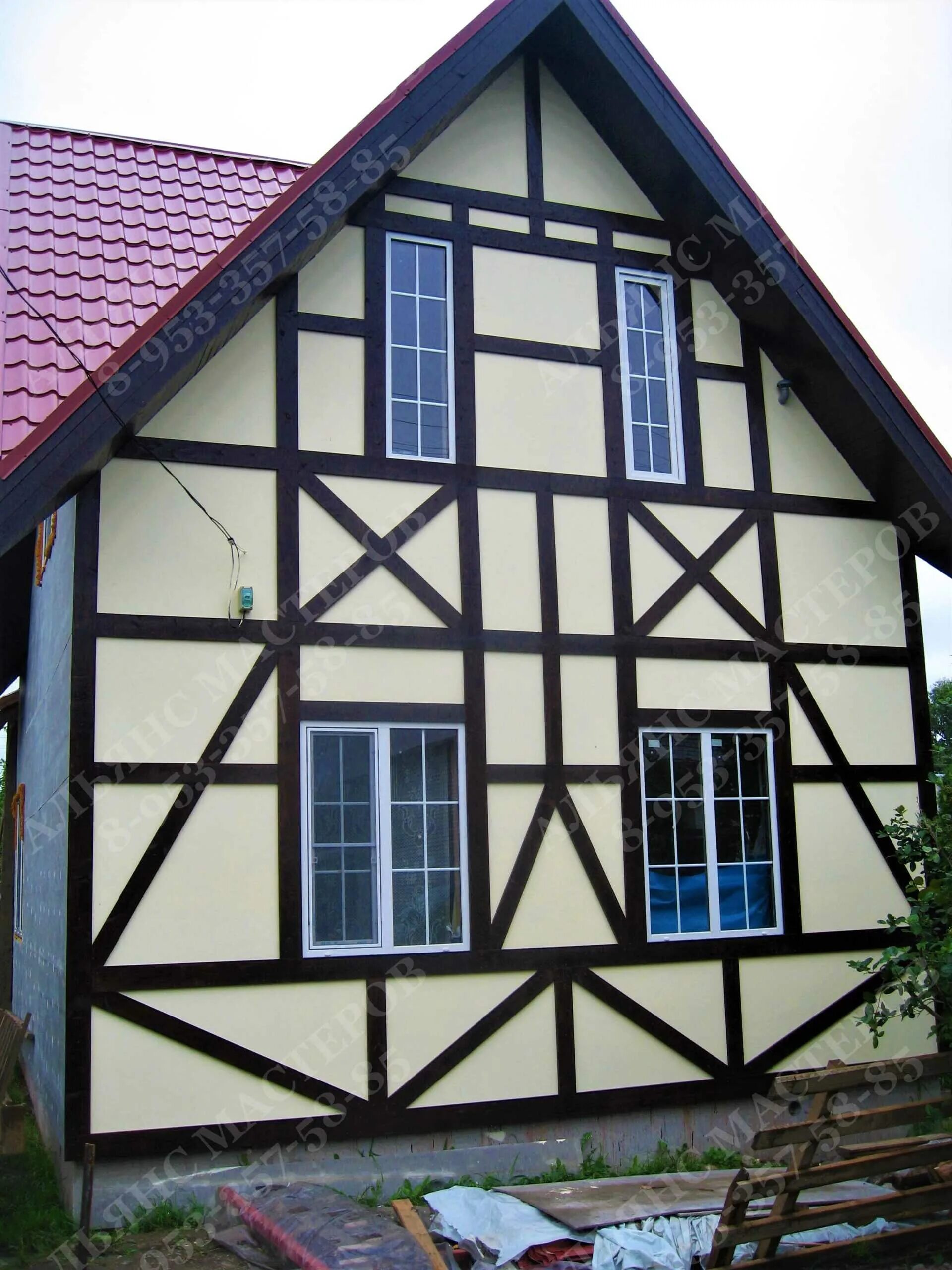 Фасады каркасных
