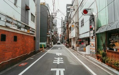 Wallpapers road, the city, the way, street, building, home, Japan, Japan, O...