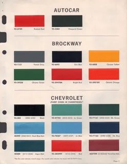 Paint Chips 1967 Chevy Truck