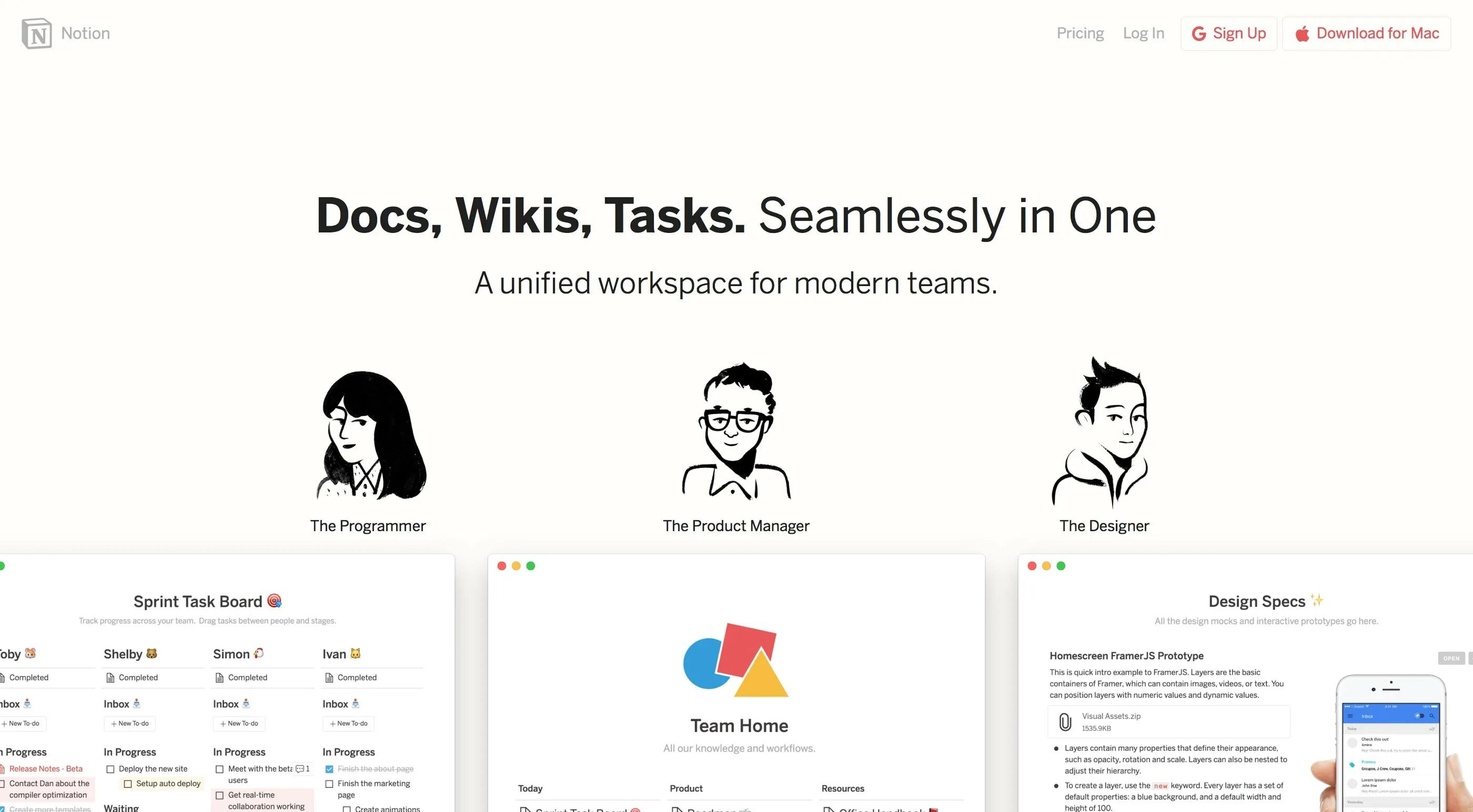 Notion pages. Notion pages