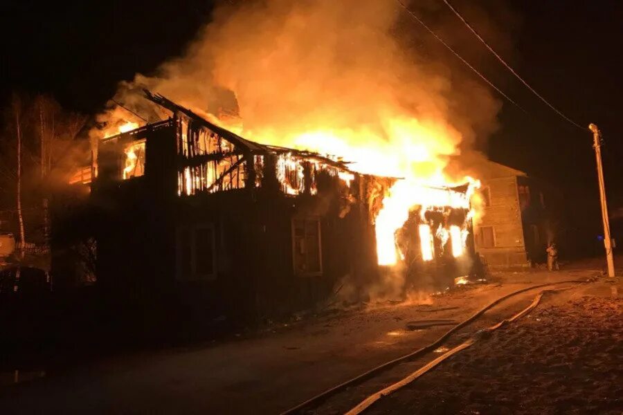 В результате пожара произошедшего