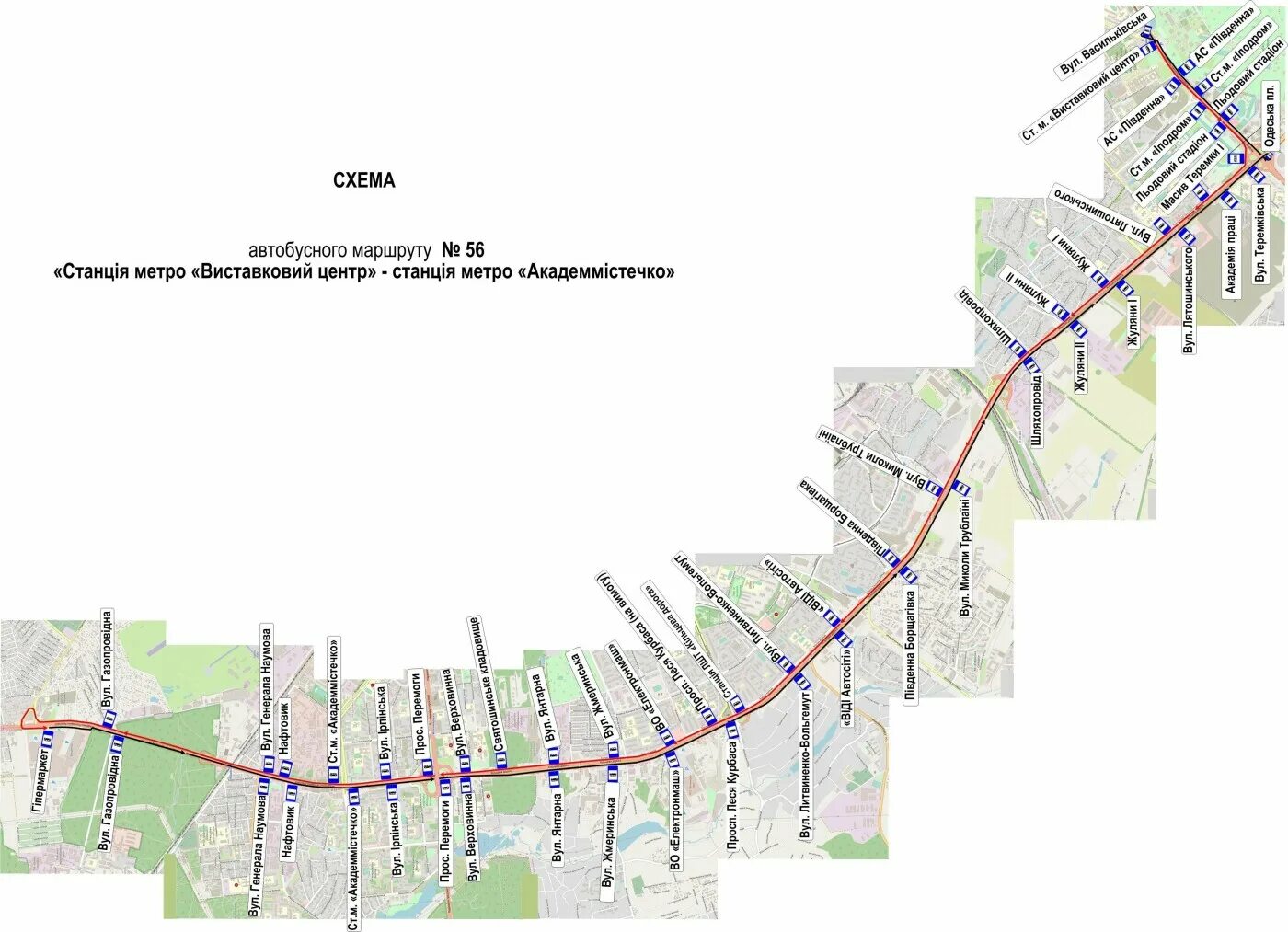 Маршрут 056 маршрутки. 56 Автобус маршрут. Маршрут 56 автобуса Екатеринбург остановки на карте. Маршрутки Киева на карте-схеме. Маршрутка 56 маршрут остановки