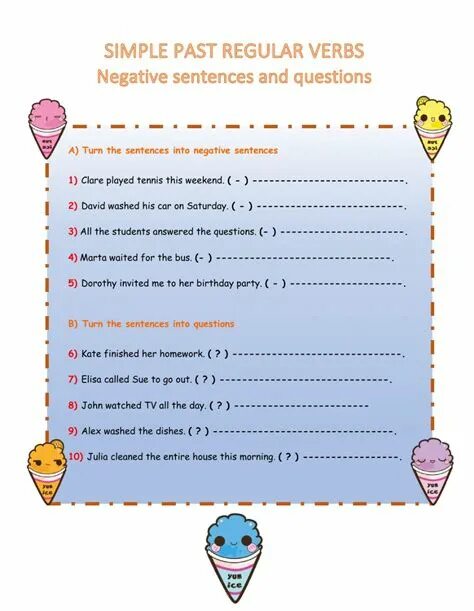 Past simple questions. Negative sentences Worksheets. Past simple negative sentences Worksheets. Negative sentence и question.