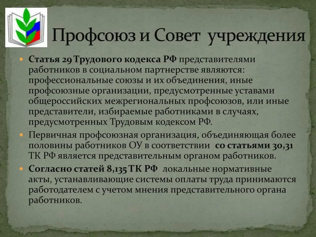 Профсоюзы тк рф. Представители работников в социальном партнерстве. Профсоюзы и иные представители работников. Иные профсоюзные организации это. Трудовой кодекс представители работников.