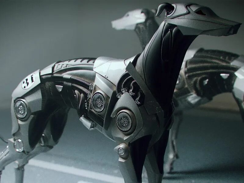 Robot de jole by gaspr. Грейхаунд робот. Бионические животные. Бионический робот собака. Собака робот арт.