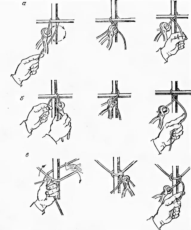 Как связать арматуру. Схема фиксации арматурных стержней вязальной проволокой. Правильная вязка арматуры. Способы вязки арматуры проволокой. Приемы вязки проволокой пересечений арматурных стержней.